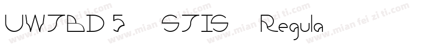 UWJBD5 (SJIS) Regula字体转换